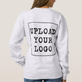 Upload Your Company Logo Custom Business Crewneck スウェットシャツ (裏面)