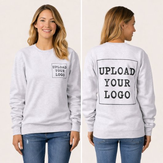 Upload Your Company Logo Custom Business Crewneck スウェットシャツ