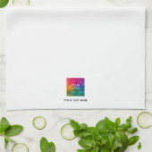 Upload Your Company Logo Custom Text Template キッチンタオル (折り畳み)