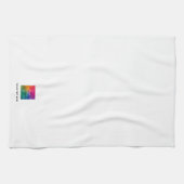 Upload Your Company Logo Custom Text Template キッチンタオル (横)