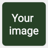 Upload Your Custom Image – Personalized Graphic スクエアシール (正面)