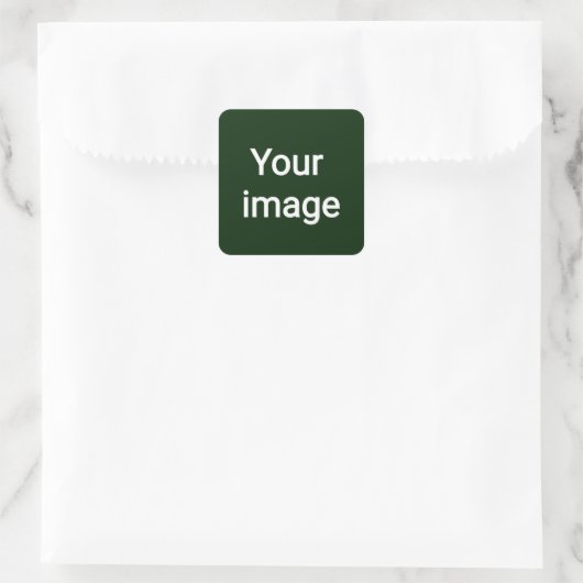 Upload Your Custom Image – Personalized Graphic スクエアシール (バッグ)