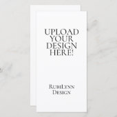 Upload Your Design Here 4x8" Menu Card シーズンカード (正面/裏面)