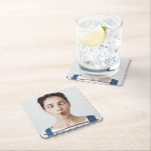 Upload Your Funny Face Photo Selfie ペーパーコースター (インサイチュ)