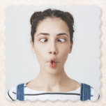 Upload Your Funny Face Photo Selfie ペーパーコースター<br><div class="desc">Add a fun and personal touch to your drinks with custom paper coasters featuring your funny face selfie! Perfect for parties,  birthdays,  and special events,  these personalized coasters make every table setting memorable.</div>