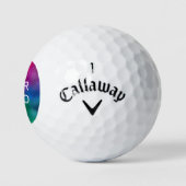 Upload Your Logo Callaway Golf Warbird Distance ゴルフボール (ロゴ)