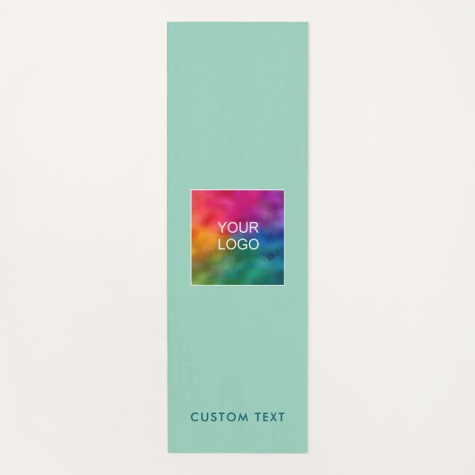 Upload Your Logo Custom Text Monogram Modern ヨガマット (正面)