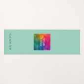 Upload Your Logo Custom Text Monogram Modern ヨガマット (正面(横))
