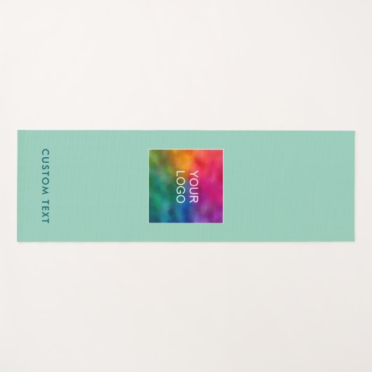 Upload Your Logo Custom Text Monogram Modern ヨガマット (正面(横))