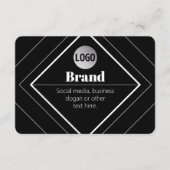 Upload Your Logo & Customizable Text Design エンクロージャーカード (正面)