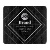 Upload Your Logo & Customizable Text Design カッティングボード (正面)