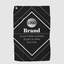 Upload Your Logo & Customizable Text Design ゴルフタオル