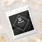 Upload Your Logo & Customizable Text Design フェイバーバッグ (クリップ留めされた状態)