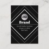 Upload Your Logo & Customizable Text Design 名刺 (正面)