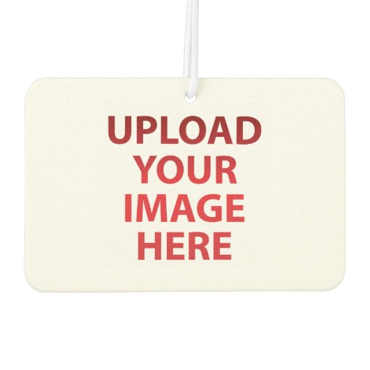 Upload Your loves Image Photo Logo カーエアーフレッシュナー (裏面)