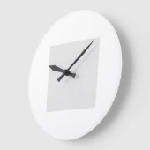 Upload Your Own Design Custom Clock ラージ壁時計 (傾斜)