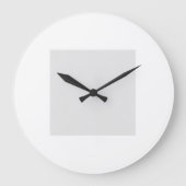 Upload Your Own Design Custom Clock ラージ壁時計 (正面)