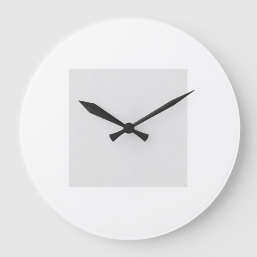 Upload Your Own Design Custom Clock ラージ壁時計 (正面)