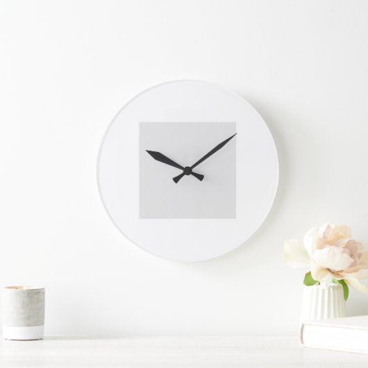 Upload Your Own Design Custom Clock ラージ壁時計 (ホーム)