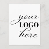 Upload Your Own Design Custom Text QR Code ポストカード (正面)