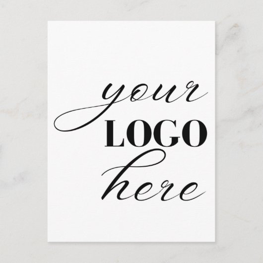 Upload Your Own Design Custom Text QR Code ポストカード (正面)