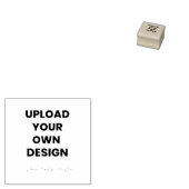Upload Your Own Design Here | Black & White ラバースタンプ (押印)