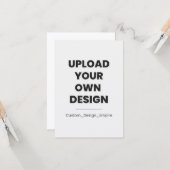 Upload Your Own Design Here | Custom カード (正面/裏面インサイチュ)