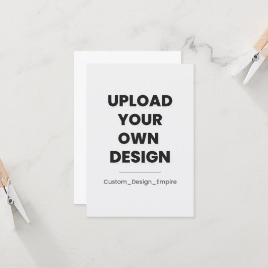 Upload Your Own Design Here | Custom カード (正面/裏面インサイチュ)