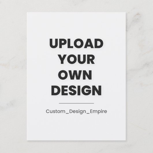 Upload Your Own Design Here | Custom  シーズンカード (正面)