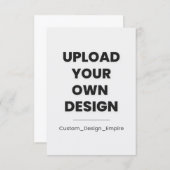 Upload Your Own Design Here | Custom セーブザデート (正面/裏面)