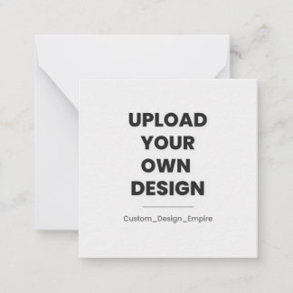 Upload Your Own Design Here | Custom ノートカード