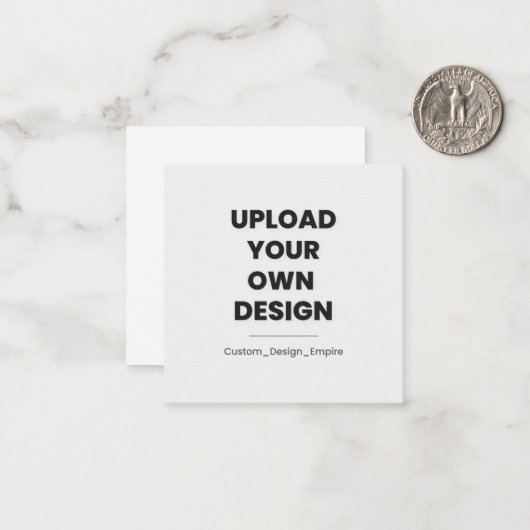 Upload Your Own Design Here | Custom ノートカード (正面/裏面インサイチュ)