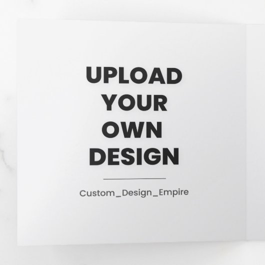 Upload Your Own Design Here | Custom 三つ折りカード (内部最初)