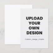 Upload Your Own Design Here | Custom 出欠カード (正面/裏面)