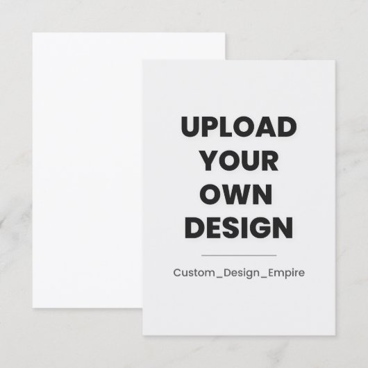 Upload Your Own Design Here | Custom 出欠カード (正面/裏面)