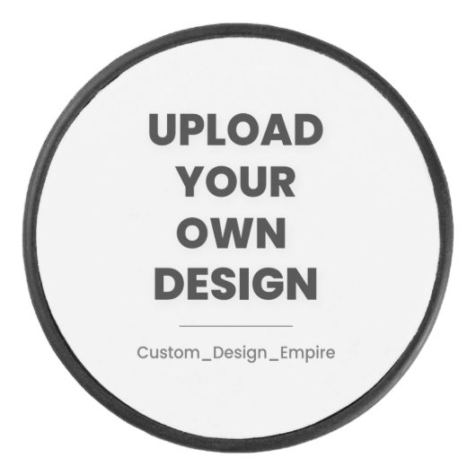 Upload Your Own Design Here | Custom Template アイスホッケーパック (正面)