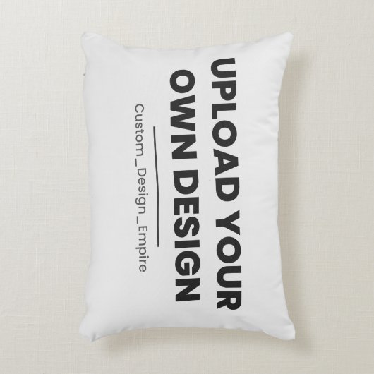 Upload Your Own Design Here | Custom Template アクセントクッション (正面(垂直))