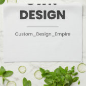 Upload Your Own Design Here | Custom Template キッチンタオル (折り畳み)