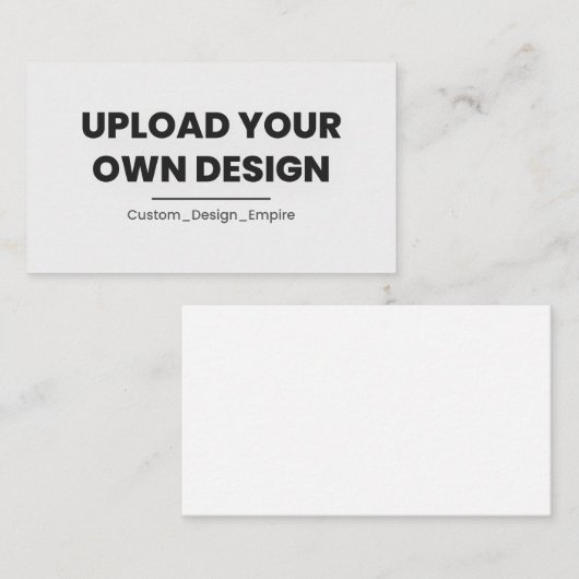 Upload Your Own Design Here | Custom Template コーリングカード (正面/裏面)