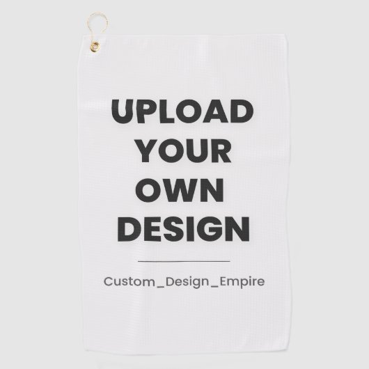 Upload Your Own Design Here | Custom Template ゴルフタオル (正面)