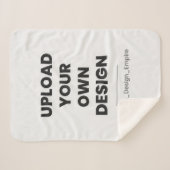 Upload Your Own Design Here | Custom Template シェルパブランケット (正面(横))