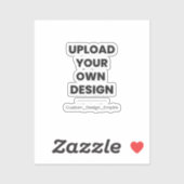 Upload Your Own Design Here | Custom Template シール (シート)