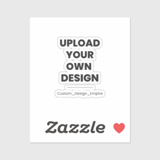 Upload Your Own Design Here | Custom Template シール (シート)