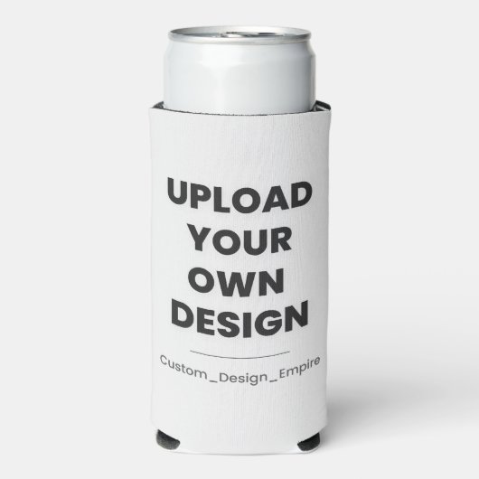 Upload Your Own Design Here | Custom Template スリム缶クーラー (Seltzer正面)