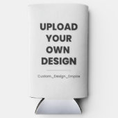 Upload Your Own Design Here | Custom Template スリム缶クーラー (正面)