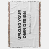 Upload Your Own Design Here | Custom Template スローブランケット (正面縦)