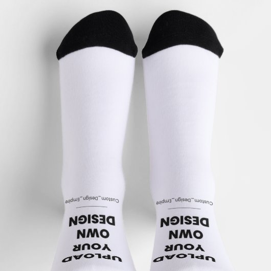 Upload Your Own Design Here | Custom Template ソックス (上部)