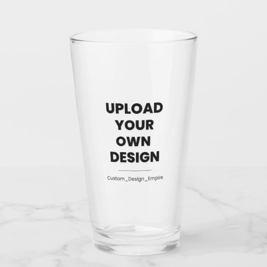 Upload Your Own Design Here | Custom Template タンブラーグラス (正面)