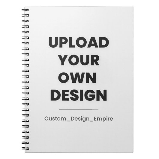 Upload Your Own Design Here | Custom Template ノートブック (正面)