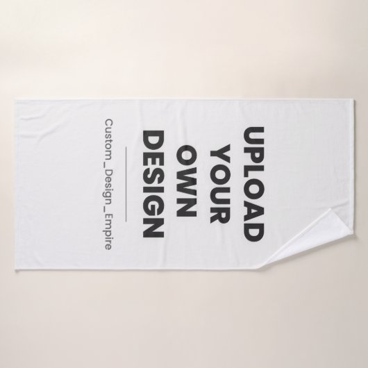Upload Your Own Design Here | Custom Template バスタオル (バスタオル)